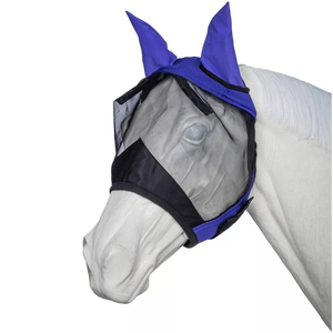 Breathable Full Face Quiet Ride <b>Mesh</b> Horse Fly Cover with Ears Protection Comfort Horse Face <b>Net</b> Prevent Bridle and Rein - Product Image 6