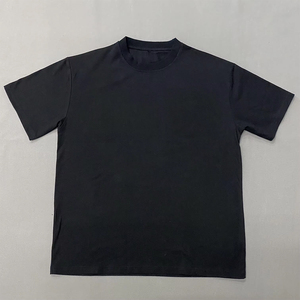 Men's Black O-Neck T-<b>Shirt</b> Regular Fit Casual Waer Solid <b>Color</b> 100% Cotton Jersey Knitted Plain Design T <b>Shirt</b> - Product Image 1