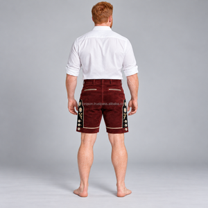 Custom Bavarian <b>Shorts</b> for <b>Men</b> with Embroidered Details Traditional German <b>Festival</b> Clothing Comfortable Fit and Durable - Product Image 6