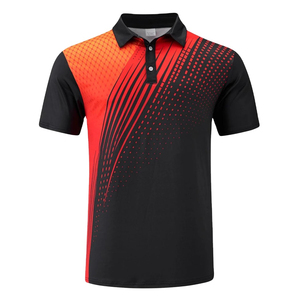 T-shirts de golf respirants en jersey anti-plis pour hommes, à manches courtes, avec broderie personnalisée et logo sur mesure - Product Image 6