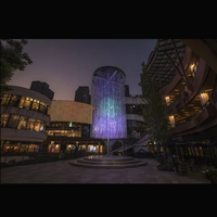 Luz LED Cúbica 3D para Proyector de Exhibición, Pantalla 3D Cilíndrica Grande Personalizable