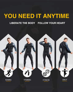 Ropa Interior Térmica de Compresión para Hombre, Invierno, MMA, Culturismo, Leggings con Estampado de Calavera, Traje Deportivo, Algodón, Fibra de Bambú - Product Image 6