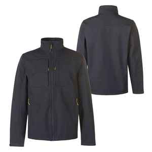 Wholesale Price Custom Outdoor Mountain Waterproof Breathable <b>Men's</b> Softshell <b>Jackets</b> Black Turn-down Collar Polyester Filled - Product Image 4