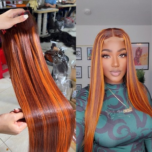 Extensiones de Cabello Liso con Textura de Espejo, Peluca de Encaje HD, Pre Desplumado, Superventa de Donante, Muy Sedoso, con Cutícula Alineada - Product Image 1