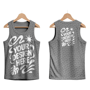 Wholesale <b>Men's</b> Polyester Cotton Tank Top Blank Sleeveless <b>Shirt</b> for <b>Men</b> - Product Image 4
