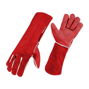 Gants de soudage en cuir pleine fleur grainé, robustes, pour soudeur TIG, protection des mains, gants de travail industriels, sécurité au travail - Product Image 2