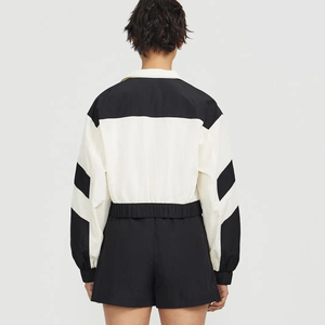 Ensemble de survêtement personnalisé pour l'hiver et l'été, décontracté et ample, deux pièces, veste et short, en polyester et nylon, coupe-vent - Product Image 3