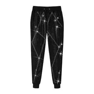 Survêtement en molleton de coton tendance avec détails en strass sur le sweat-shirt et les pantalons pour une touche de luxe audacieuse. - Product Image 3