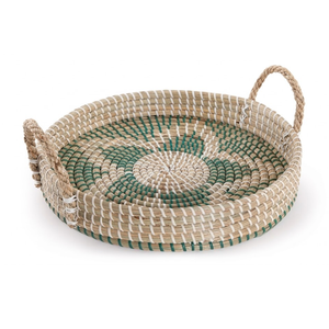 Sustainable Seagrass Tray Handwoven Storage <b>Basket</b> For Reusable Household Items And Green Living - Product Image 2