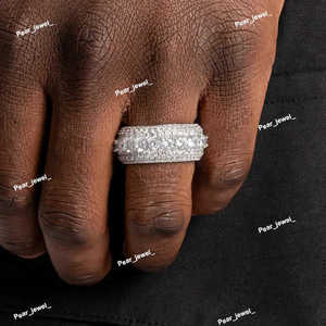 Hot Sale Custom Moissanite Diamond <b>Ring</b> Gold Plated <b>Adjustable</b> <b>Ring</b> for Women Elegant Fine Jewelry Gift Available For Sale - Product Image 3