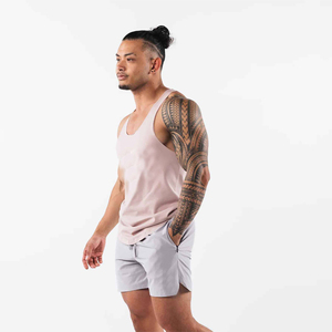 Men's Double <b>Layer</b> Gym Shorts Summer Spandex / Polyester Fitness Workout Pockets Solid Mesh Quick Dry Breathable Body OEM Size - Product Image 2