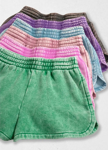Shorts de mujer de algodón pesado con lavado ácido, estilo urbano, con logo personalizado, de secado rápido y transpirables, precio mayorista, ¡novedad! - Product Image 5