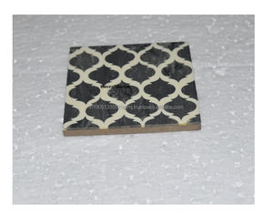 Sous-verres et tapis décoratifs en résine et MDF, incrustés de os, écologiques, personnalisés par le fabricant, style contemporain américain - Product Image 1