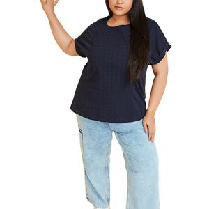 Camisetas de Algodón de Alta Calidad para Mujer, Color Sólido, la Mejor Tela para el Verano, Estilo Casual, Bordado Personalizado - Product Image 1