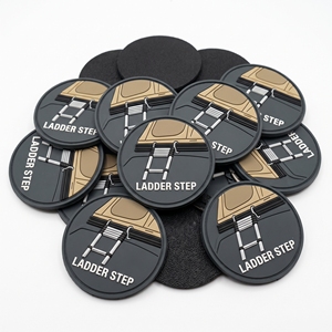 Plaques de protection personnalisées en PVC, badges ronds 3D en silicone pour vêtements et uniformes tout-terrain, fournisseur direct - Product Image 3