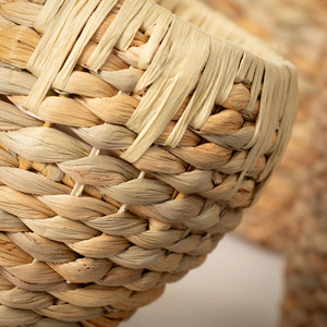 Handmade Water Hyacinth <b>Woven</b> Planter Storage <b>Basket</b> Multifunction Best Selling Handicraft from Vietnam - Product Image 3