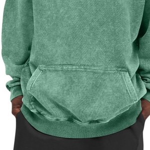 Sweat à capuche zippé personnalisé pour homme en molleton de coton écologique avec poche, style décontracté, OEM ODM, vente en gros, directement de l'usine, doux - Product Image 4