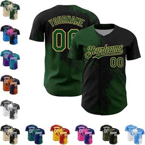 Camisetas de béisbol personalizadas para fanáticos de equipos deportivos y ligas Ajuste transpirable cómodo con nombres y números personalizados - Product Image 2