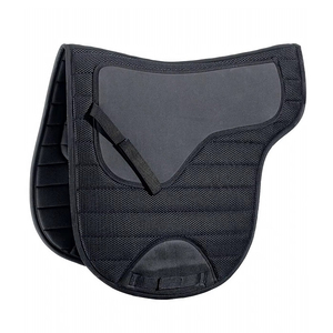 แผ่นรองอานม้าหนังแท้สำหรับกระโดดขี่ม้า MOQ ต่ำ บุด้วยผ้าฝ้าย โพลีเอสเตอร์ นุ่มสบาย แบบเย็บติดกัน อุปกรณ์ขี่ม้าอเนกประสงค์ - Product Image 6