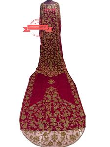 Conjunto de Dirac de Lujo para Novia Somalí - Elegante Bordado Floral en Tela Ligera y Ecológica, Mangas Largas, para Verano, Otoño e Invierno - Product Image 5