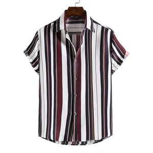 Chemise hawaïenne à manches courtes pour homme, imprimé léopard, boutonnée, décontractée, chemise tropicale pour homme, chemise de plage pour homme - Product Image 1