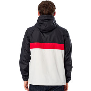 Veste coupe-vent à séchage rapide, design personnalisé avec logo, vestes coupe-vent pour sports de plein air, vestes en nylon et polyester grandes tailles pour hommes - Product Image 4