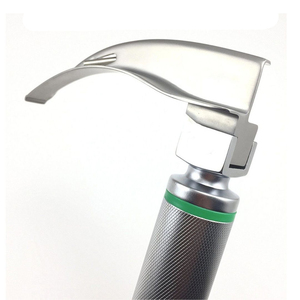 Ensemble de laryngoscope à fibres optiques Macintosh avec 4 lames et manche moyen, réutilisable, en acier inoxydable, qualité médicale CE ISO - Fournisseur OEM - Product Image 3