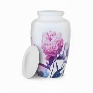 Cremation <b>Urn</b> Ashes Adult Male-<b>Large</b> Handcrafted Metal Funeral <b>Urn</b> with Secure Lid Velvet Bag & Presentation Box - Product Image 1