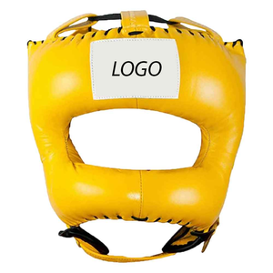 Leca-Up Custom OEM Cowhide Leather Quick Dry Boxing Helmet MMA Head Guard Custom Color for Kickboxing Karate Taekwondo <b>Dummy</b> - Product Image 1