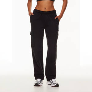 Pantalon cargo en coton pour femme, taille haute, coupe régulière, respirant, coupe-vent, confortable, élégant, streetwear, hiver, tie-dye - Product Image 2