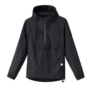 Spring <b>Summer</b> <b>Men</b> Lightweight <b>Jacket</b> Fashion Man Half Zip Sunscreen Hooded Coats <b>Men</b> UPF50+ Windbreaker Waterproof Jack - Product Image 6