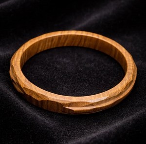 Handcarved Natural Wooden Bangle For Party Festive <b>Wedding</b> Boho Wrist Bangle Chic Fashion Jewelry <b>Accessory</b> Wooden Cuff Bracelet - Product Image 1