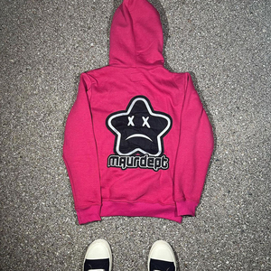 Custom Winter Full Face Zip-Up <b>Hoodie</b> with Puff Printing Heavyweight 100% Cotton Breathable Fleece Casual Men's Streetwear - Product Image 2