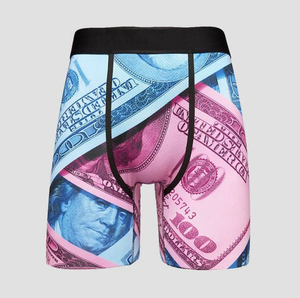 <b>Custom</b> Men's 100% Cotton <b>Boxer</b> Briefs Soft Breathable Quick Dry Mid-Rise Elastic Waistband OEM/ODM Service - Product Image 4