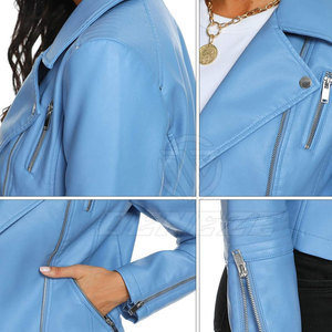 Top Selling Cheap Price OEM Service <b>Women</b> Leather <b>Jacket</b> Breathable <b>Lightweight</b> <b>Women</b> Leather <b>Jacket</b> - Product Image 6