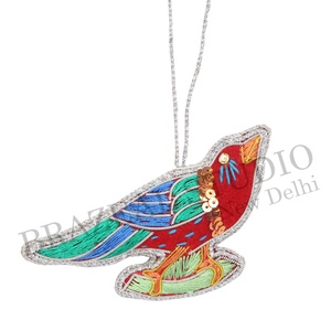 Brazeal Studio Handmade Eco-Friendly Velvet Satin Embroidered Customized Christmas <b>Tree</b> Ornaments Featuring Camel Sea Horse - Product Image 4