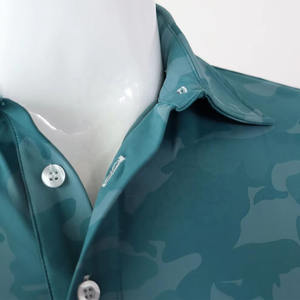 Chemises polo de sport pour hommes, personnalisables en gros à bas prix, de haute qualité, élastiques, respirantes, durables, en tissu frais, pour le golf et la pêche - Product Image 6