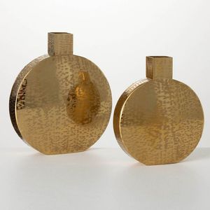Handmade <b>gold</b> speckled design Customizable aluminum tabletop Top selling decorative accents Aluminum tabletop <b>vases</b> - Product Image 1