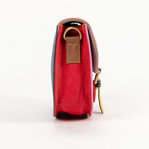 Femmes décontracté à la mode été Vintage Patchwork sac de messager grande capacité en cuir de vachette véritable motif spécial élégant - Product Image 5