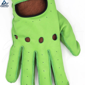 Guantes de Trabajo de Cuero Resistentes, Guantes de Conductor de Cuero Vacuno Duraderos para Uso en Construcción e Industrial, Fabricación al por Mayor - Product Image 2