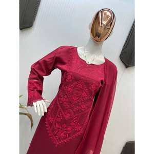Salwar Kameez de Rayón de Diseño - Hermoso Conjunto de Fiesta con Top, Pantalón y Dupatta - Product Image 3