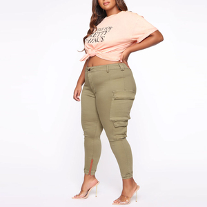 Meilleur fabricant de pantalons cargo respirants pour femmes à bas prix, vente de pantalons cargo de haute qualité, mode régulière, pantalon cargo taille moyenne pour femmes, été - Product Image 3