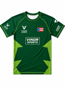 เสื้อรัดรูปแขนสั้นคอสูงสำหรับผู้ชาย ผ้าสแปนเด็กซ์ เป็นมิตรกับสิ่งแวดล้อม ระบายอากาศได้ดี แห้งเร็ว ป้องกันรังสียูวี - Product Image 1