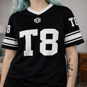 Camisetas de Fútbol Americano para Jóvenes Negros, 100% Poliéster, Impresión por Sublimación, Camisetas Deportivas de Malla Oversize - Product Image 4