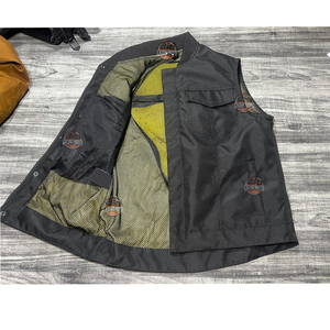 Custom Logo Motorcycle Textile Vest Men Biker Riding <b>Waistcoat</b> Sleeveless Hot Summer Motorbike Apparel Manufacturer - Product Image 4