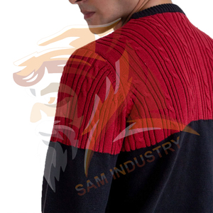 Pulls d'hiver pour hommes, grande taille, épais, respirants, en coton tricoté, en vente en ligne - Product Image 4
