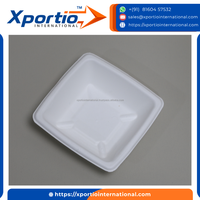 Bols jetables en bagasse de qualité supérieure, écologiques, 250 ml, compatibles micro-ondes et congélateur, blancs, certifiés ISO, pour fêtes et service alimentaire