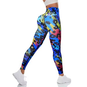 Leggings de sport sans couture personnalisés pour femmes, sublimation, évacuation de la transpiration, vêtements de sport pour la gym, le fitness et le jogging - Product Image 1