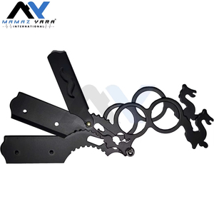 Professional Double Finger Insert Handle Straight Edge <b>Razor</b> for <b>Men</b> Premium Silver & Black Barber Shaving <b>Razor</b> Salon Quality - Product Image 4