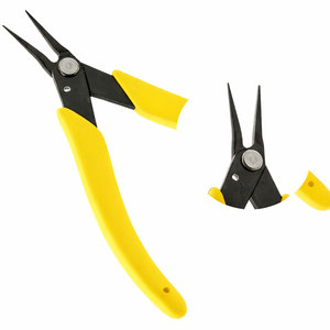 Alicates de Punta Plana de Alta Precisión, Herramienta de Joyería de Acero Inoxidable con Punta Fina para Abalorios, Manualidades y Profesionales - Product Image 5